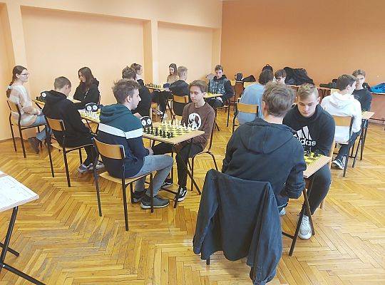 Półfinał Wojewódzkiej Licealiady w grze w szachy drużynowe dla Zespołu Szkól Gospodarki Żywnościowej i Agrobiznesu w Lęborku