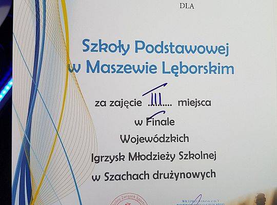 Finały Wojewódzkich Igrzysk Młodzieży oraz Licealiady w grze w szachy drużynowe 2021/2022