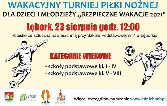 Wakacyjny Turniej Piłki Noznej Szkół Podstawowych "Dzikie Drużyny" 23 - 27.08.2021 r.