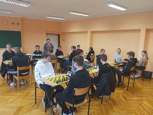 Półfinał Wojewódzkiej Licealiady w grze w szachy drużynowe dla Zespołu Szkól Gospodarki Żywnościowej i Agrobiznesu w Lęborku